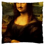 Movember Mona Lisa Large Cushion Case (Two Sides)