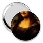 Movember Mona Lisa 3  Handbag Mirror