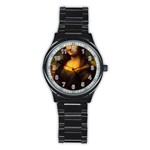 Movember Mona Lisa Stainless Steel Round Watch