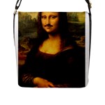 Movember Mona Lisa Flap Closure Messenger Bag (L)