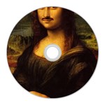 Movember Mona Lisa CD Wall Clock