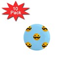 Movember emoji 1  Mini Magnet (10 pack) 