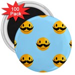 Movember emoji 3  Magnet (100 pack)