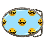 Movember emoji Belt Buckle