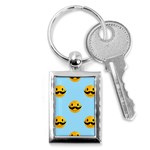 Movember emoji Key Chain (Rectangle)