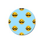 Movember emoji Magnet 3  (Round)