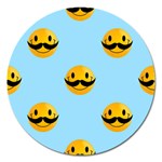 Movember emoji Magnet 5  (Round)