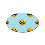 Movember emoji Sticker Oval (10 pack)