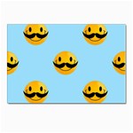 Movember emoji Postcard 4  x 6 