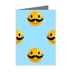 Movember emoji Mini Greeting Card