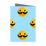 Movember emoji Mini Greeting Cards (Pkg of 8)