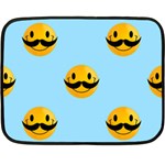 Movember emoji Double Sided Fleece Blanket (Mini)