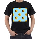 Movember emoji Men s T-Shirt (Black)