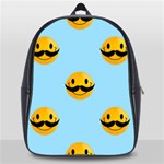 Movember emoji School Bag (Large)