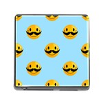 Movember emoji Memory Card Reader (Square)