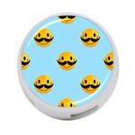 Movember emoji 4-Port USB Hub (One Side)