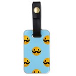 Movember emoji Luggage Tag (one side)