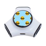 Movember emoji 3-Port USB Hub