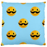 Movember emoji Large Cushion Case (One Side)