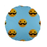 Movember emoji Standard 15  Premium Round Cushion 