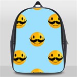 Movember emoji School Bag (XL)