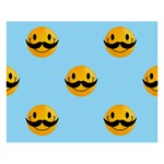 Movember emoji 8  x 10  Desktop Photo Plaque