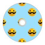 Movember emoji CD Wall Clock