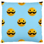 Movember emoji Large Flano Cushion Case (One Side)