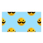 Movember emoji Satin Shawl