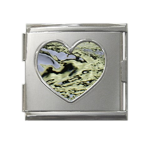 SD166 Mega Link Heart Italian Charm (18mm) from ArtsNow.com Front