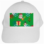 Emoji Christmas White Cap