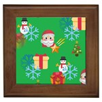 Emoji Christmas Framed Tile