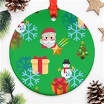 Emoji Christmas Ornament (Round)