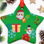 Emoji Christmas Ornament (Star)