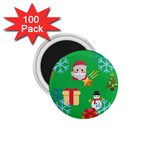 Emoji Christmas 1.75  Magnet (100 pack) 