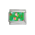 Emoji Christmas Italian Charm (9mm)