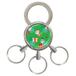 Emoji Christmas 3-Ring Key Chain