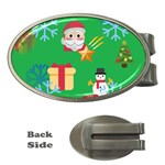 Emoji Christmas Money Clip (Oval)