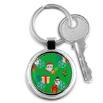 Emoji Christmas Key Chain (Round)