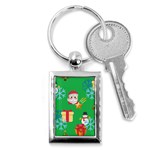 Emoji Christmas Key Chain (Rectangle)