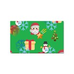 Emoji Christmas Sticker (Rectangular)