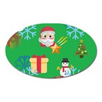 Emoji Christmas Magnet (Oval)