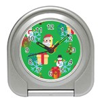 Emoji Christmas Travel Alarm Clock