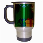 Emoji Christmas Travel Mug (Silver Gray)