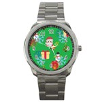 Emoji Christmas Sport Metal Watch