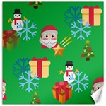 Emoji Christmas Canvas 12  x 12 