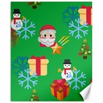 Emoji Christmas Canvas 16  x 20 