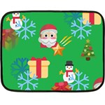 Emoji Christmas Double Sided Fleece Blanket (Mini)