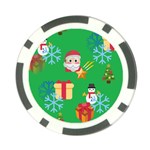 Emoji Christmas Poker Chip Card Guard (10 pack)