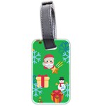 Emoji Christmas Luggage Tag (two sides)